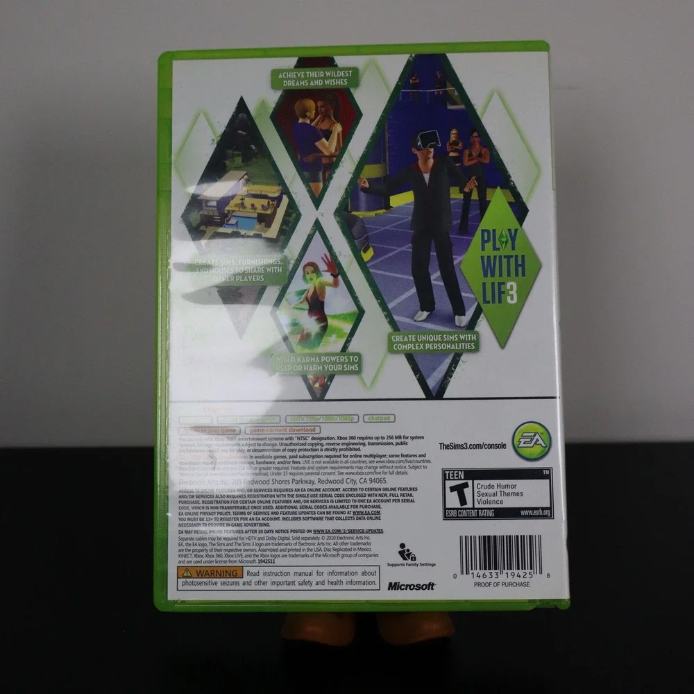 The Sims 3 (Xbox 360, 2011) CIB Tested and Working Video Game
